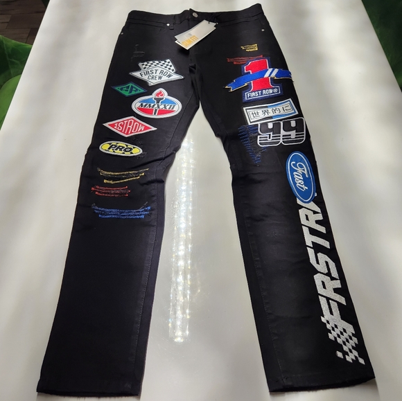 Nascar 🏁 🏎 Blk Denim Jeans👖 - Picture 2 of 10